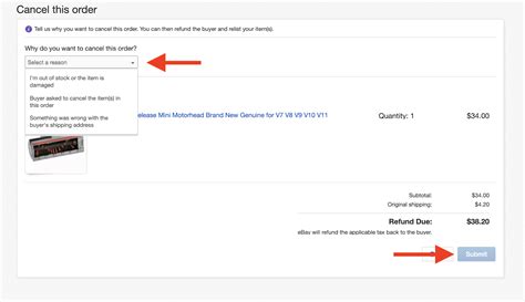 Ebay order cancelled refund.  We have a simple three-step eBay Buyer Protection process to a...