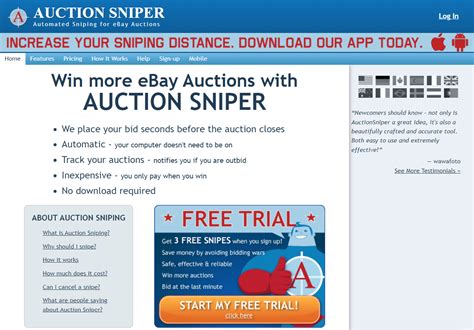 Sniping can be used by sellers to increase the price of listings with one bidder. Here is how: 1 - The bidder bids $1 on an item with a starting bid of $.99, and is the first bidder. The bidder has really bid $7 using the ebay proxy system. 2 - The auction is about to end, and there are no other bidders.. 