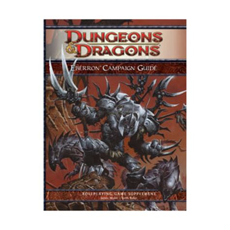 Eberron Campaign Guide A 4th Edition D Amp D Supplement