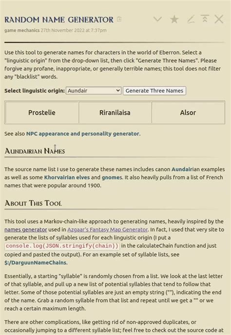 Comments on: Eberron Name Generator – (THE ULTIMATE GENERATOR). 