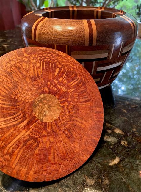 Ebony black thumb portals.  To be Segmented wood vessel.  Search from 46,...