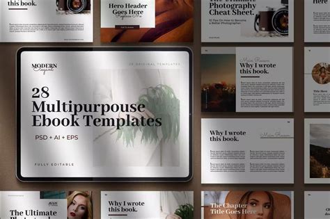 Ebook Template Powerpoint Graphics Designs Templates