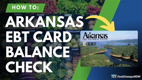 Ebt balance arkansas. Call 866-719-0141 or Relay Services: 711. To apply for Food and Nutrition Services (FNS – also known as Food Stamps), someone in your household will submit an application and complete an interview with our team. Once we receive your application, it can take up to 30 days to receive your Electronic Benefits Transfer (EBT) card, which is how ... 