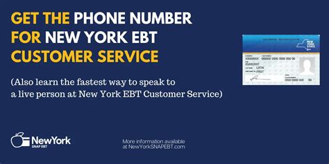 Ebt customer service talk to a person new york. Agency: New York State Office of Temporary and Disability Assistance; Division: Electronic Benefit Transfer (EBT) Customer Service; Phone Number: (888) 328-6399; Business Hours: 24 hours, 7 days a week; Staff is available at all times through the automated phone system. 