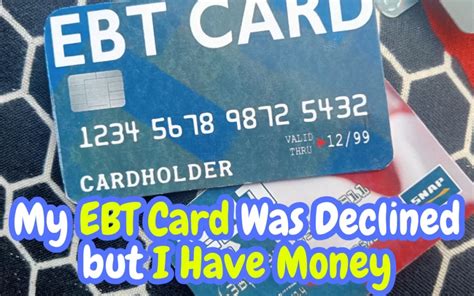 Ebt declined but i have money. Jun 25, 2020 · Do I need to apply for P-EBT? No, the DOE will provide information for all eligible students directly to DHS. Households do not have to apply for P-EBT. If you believe there are eligible students in your household but you do not receive P-EBT by July 20, 2020, e-mail [email protected]. How will I get the P-EBT funds? 