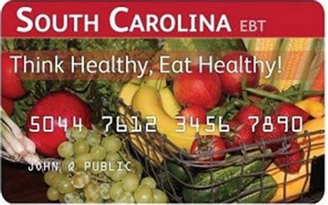 Ebt south carolina. Welcome to the South Carolina EBT (Electronic Benefit Transfer) website! If you qualify for SNAP* benefits, you can use this website to access your account information, learn more about EBT and click on links to other useful websites. *SNAP (Supplemental Nutrition Assistance Program) is the new name for the Federal Food Stamp Program. 