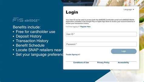 Cardholder Login. The Cardholder Login link in the left pane of the ebt EDGE Main Portal Page allows you to access the Cardholder portal. See Also:. 