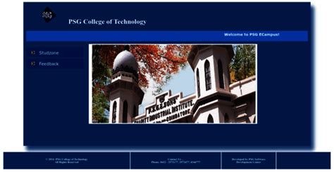 Ecampus.psgtech.ac.in down? Current problems and status.