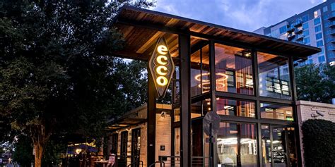 Ecco midtown. Ecco is one of our favorite places in Midtown. All of the key ingredients are there - lovely atmosphere, fun decor, great drinks, and consistently top-notch food. We celebrated my 