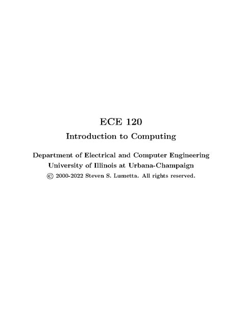 Ece 120 uiuc.  Not the worst.  The bulk of these notes was developed for the ECE...