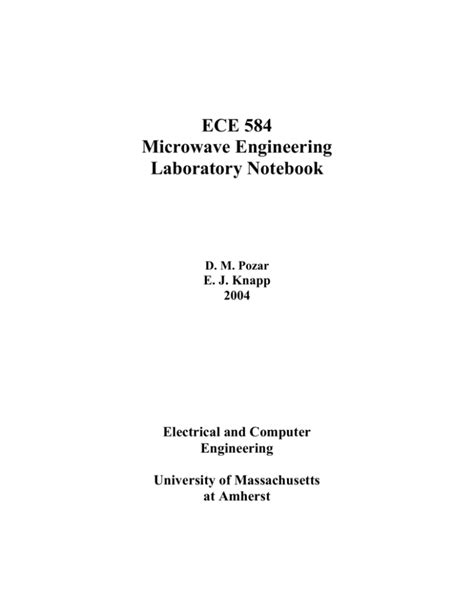 Ece r13 microwave engineering lab manual. - Elementary education instructional practice and applications 5015 study guide.