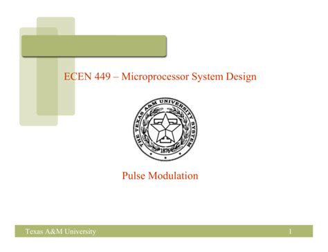 View HW3-solution.pdf from ECEN 449 at Texas A&M University. ECEN 449/749: Microprocessor System Design Department of Electrical and Computer Engineering Texas A&M University Homework #3 Solutions 1.. 