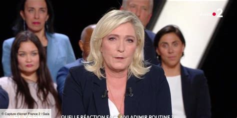 Echange tendu entre Anne-Sophie Lapix et Marine Le Pen hier …