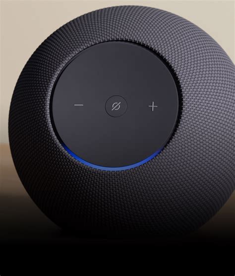 Echo studio setup.  A blue light ring will spin around the top.  Select Device...