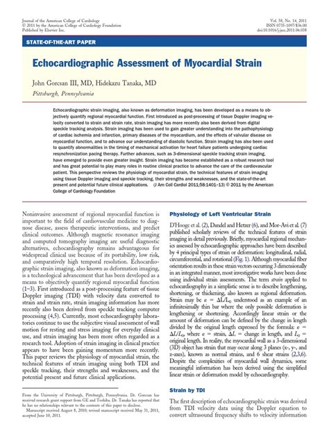 Echocardiographic assessment of myocardial strain - PubMed