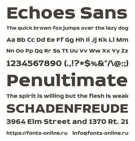 Echoes Sans Download Font - GFonts.com