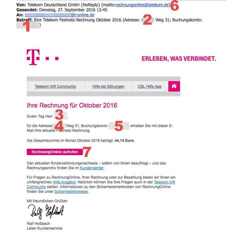 Echtheit der Telekom Rechnung überprüfen