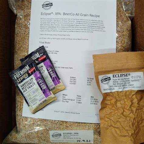 Eclipse® XPA BeerCo All Grain Brewers Recipe Kit