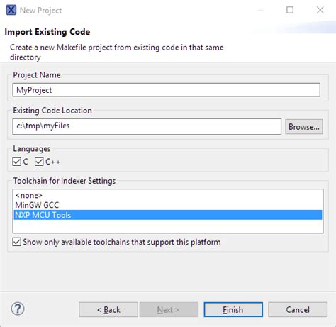 Eclipse makefile project with existing code.  Our community is innovating on the next ...