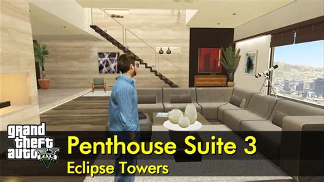 Feb 17, 2017 · Welcome back to Game Grind!In this video, I give you a tour of Penthouse Suite 3 located in the Eclipse Towers in GTA Online.For those interested in purchasi... . 