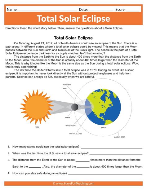 Eclipses worksheet - Liveworksheets.com