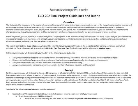 ECO 202 Final Project; MOD 3 Macro ECO 202 Project Template; ECO 202 Project; ECO 202 Module Three Simulation Checkpoint Assignment; 8-1 final submission - Received A; Eco202 - Quiz Notes And Explanation. 