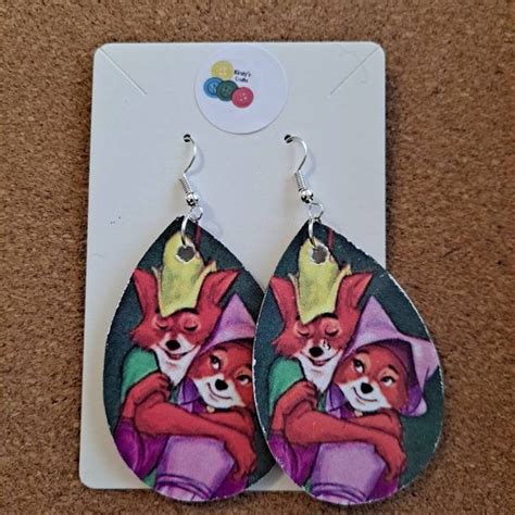 Eco Friendly Disney Robin Hood Earrings in Many Different - Etsy