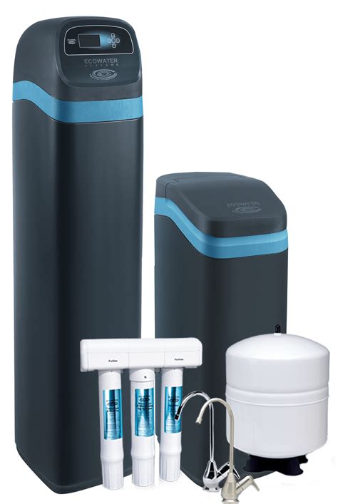 Eco water system. All EcoWater softeners are suitable for direct feed systems. EcoWater also produces a high demand water softener range with a 1″ valve, for large homes which need exceptional flow rates. 12. Drinking softened water. Water softening introduces a small amount of sodium into the water. However, this is not considered a risk. 