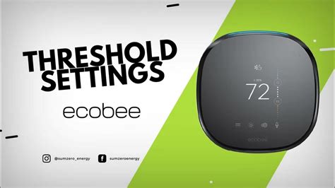 Ecobee threshold settings. Things To Know About Ecobee threshold settings. 