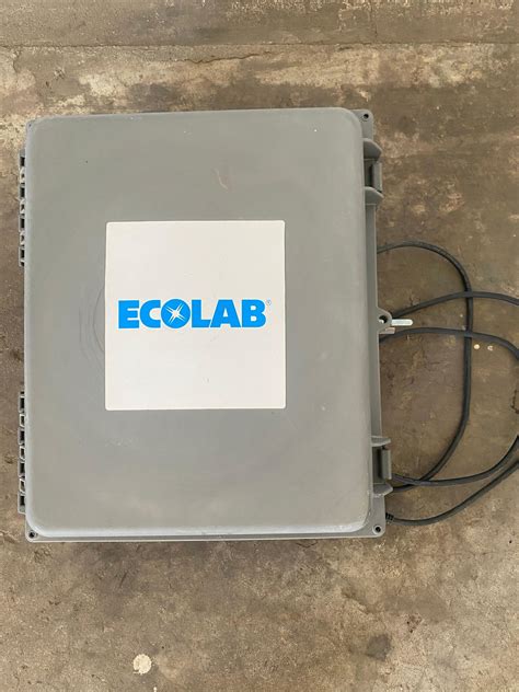 Ecolab wall mounted foamer.  The foamers were designed to generate foam ...