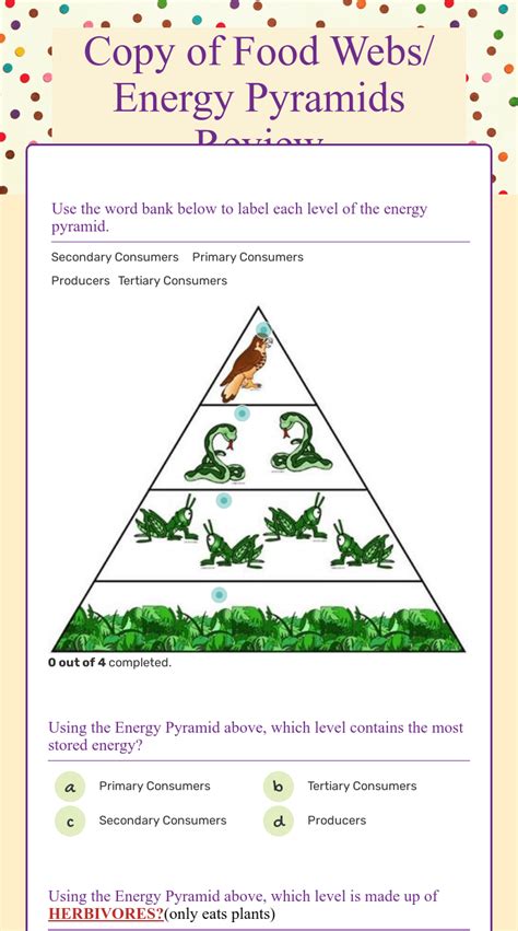 Ecological Energy Pyramid Worksheet Answers Worksheet List