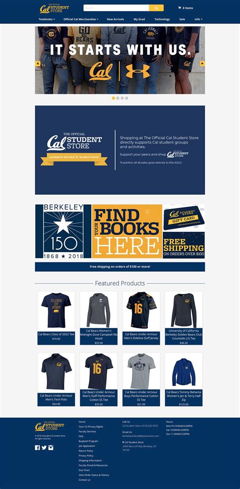 Ecommerce - calstudentstore.berkeley.edu