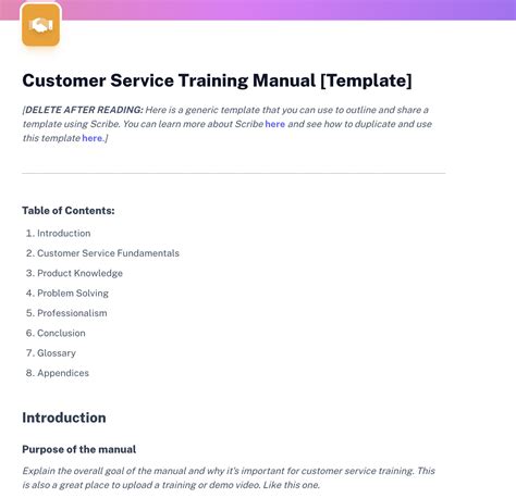 Ecommerce customer service training manual template. - Mr comet living environment laboratory manual answers.