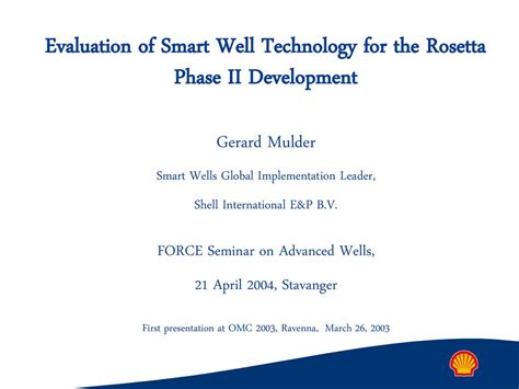 Economic Evaluation Of Smart Well Technology