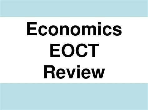 Economics Eoct Answers