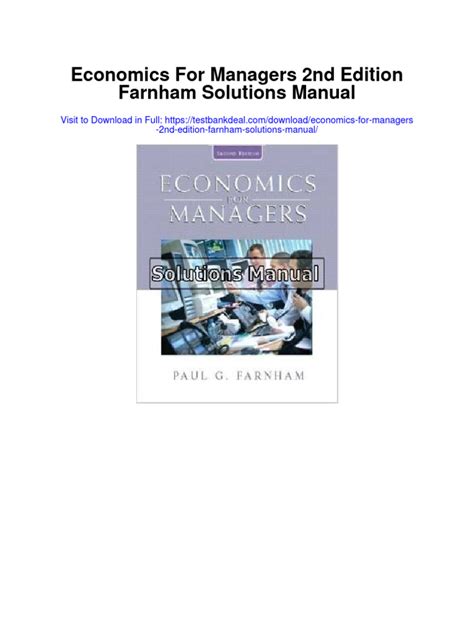 Economics for managers 2e farnham solution manual. - Service manual toshiba 4200 fa ups.