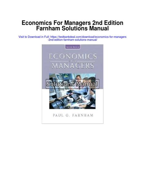 Economics for managers 2nd edition solutions manual. - Electrical circuit theory and technology solution manual.