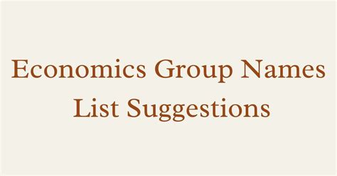 Economist name list