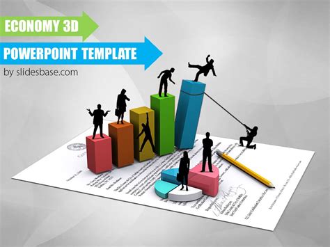 Economy 3D PowerPoint Template Slidesbase