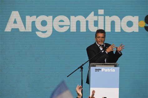 Economy minister surprises by beating populist in first round of Argentina’s presidential election