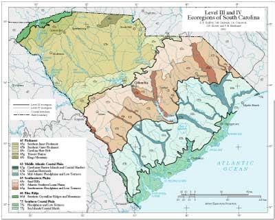 Ecoregions of South Carolina - US EPA