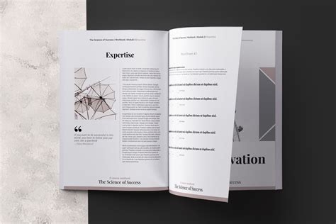 Ecourse Workbook InDesign Template in Brochure Templates on Yellow