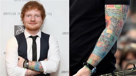 Ed Sheeran Tattoos Right Arm