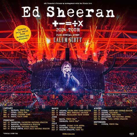 Ed Sheeran Tickets Concerts and Tours 2024 2024 - Wegow