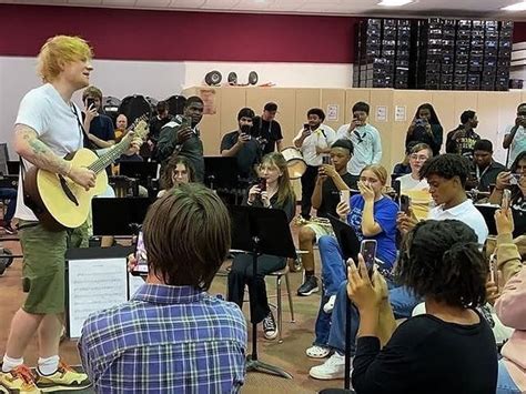 Ed Sheeran surprises Middleton High School band in Tampa