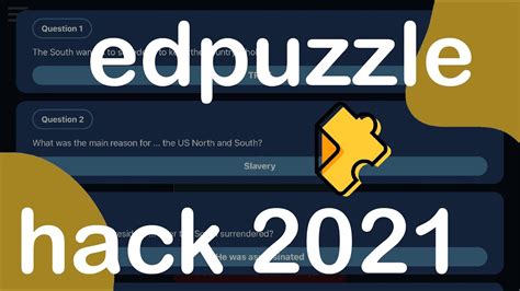 Gives correct Edpuzzle answers and allows you to focus away from the tab - JDipi/Edpuzzle-Answers. ... answers hack autoanswer edpuzzle Resources. Readme License. MIT license Activity. Stars. 1 star Watchers. 1 watching Forks. 4 forks Report repository Releases No releases published.