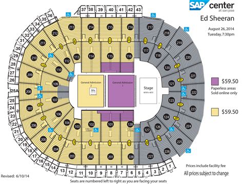 The awesome ed sheeran seating plan Ed sheeran tickets in kansas
