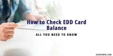 Edd check balance. Things To Know About Edd check balance. 