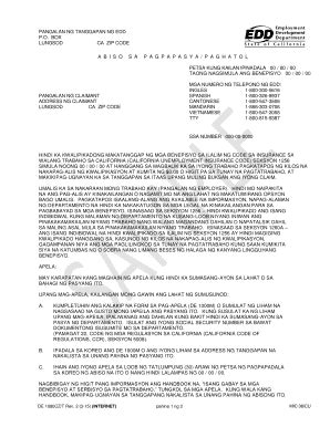 Edd notice of determination. On August 28, a Notice of Claim Filed and Computation of Benefit Amounts (DE 1545) was mailed to the employer. On September 10 the employer protested the claimant’s quit and requested a ruling. The Board held that the employer was not entitled to a determination or ruling because he had not responded to the first claim notice (DE 1101C). 