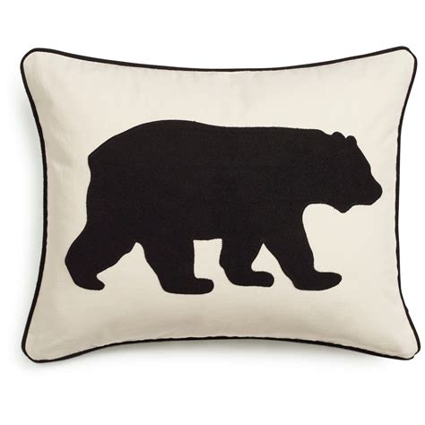 Eddie Bauer Bear Embroidered Throw Pillow & Reviews